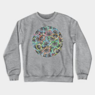 Pop Art | Rainbow Psychedelic Florals Top Crewneck Sweatshirt